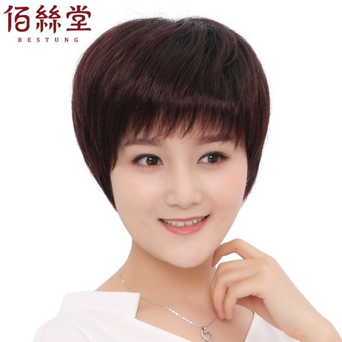 媽媽的美從“頭”開始 中老年自然短直發真人發絲假發選購指南